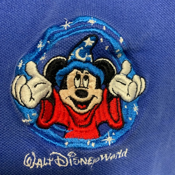 Disney parks polo button up Mickey Mouse sorcerer - Picture 2 of 13